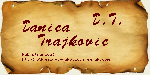 Danica Trajković vizit kartica